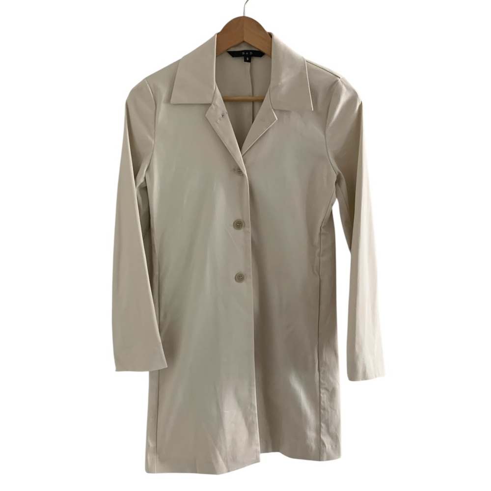 Khaki Stretch Trench Coat